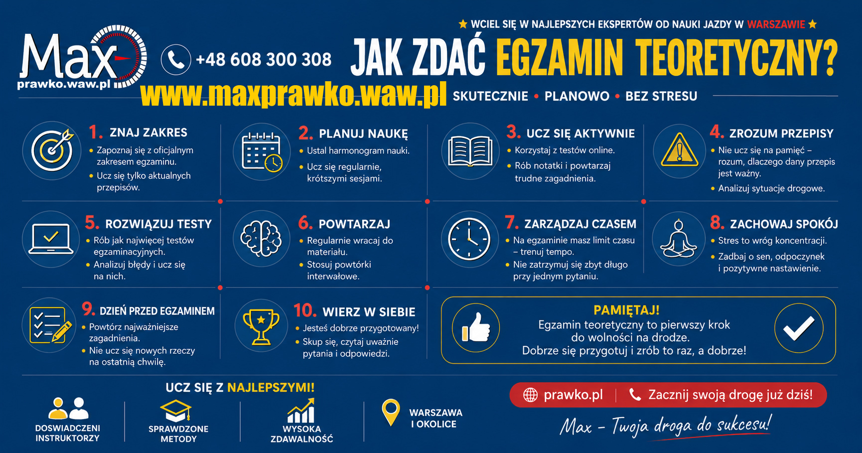 Jak zdać egzamin teoretyczny na prawo jazdy