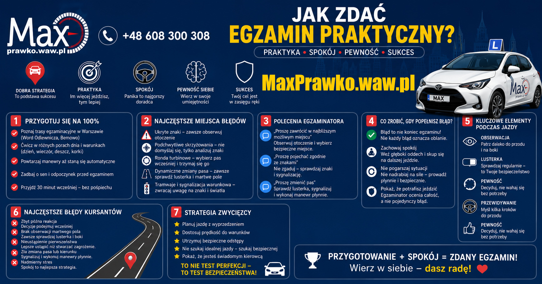 Jak zdać szybko egzamin praktyczny na prawo jazdy